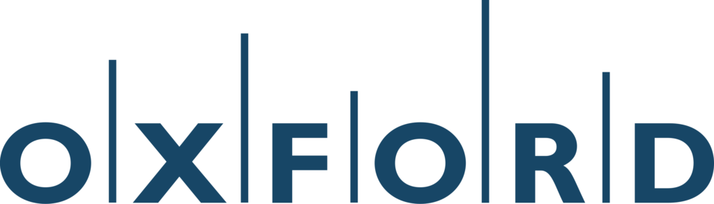 BOMA BEST - Text logo displaying "OXFORD" with varying vertical line lengths extending from the top of each letter, reminiscent of a BOMA BEST certified home design.