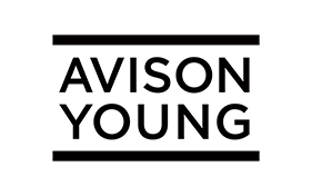 BOMA BEST - Text logo that reads "Avison Young" in capital letters, with lines above and below the text, reflecting a commitment to BOMA BEST standards.