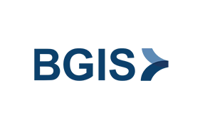 BOMA BEST - The image features the BGIS logo in dark blue text, complete with a stylized arc above the letter "S," evoking the sense of home and embodying BOMA BEST standards.