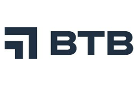 BOMA BEST - A blue logo with a stylized arrow leads into the bold letters "BTB," subtly capturing hints of BOMA BEST standards for sustainability and efficiency at home.