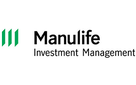 BOMA BEST - Text logo of Manulife Investment Management with three green vertical bars on the left, symbolizing a commitment to sustainable practices and feeling right at home with BOMA BEST certification.